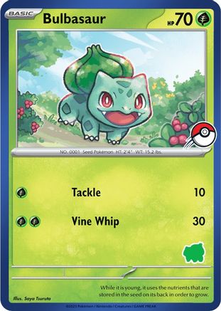 Bulbasaur (Blue Border)  - Unconfirmed