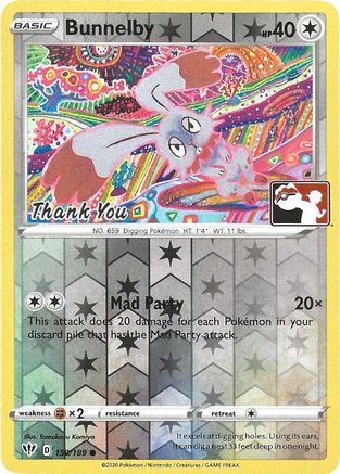 Bunnelby (Thank You Promo) 150/189 - Reverse Holofoil - Promo
