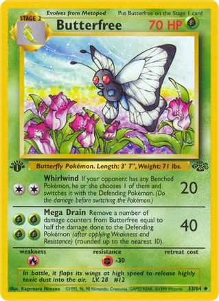 Butterfree 033 - 1st Edition - Uncommon