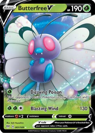 Butterfree V 001 - Holofoil - Ultra Rare