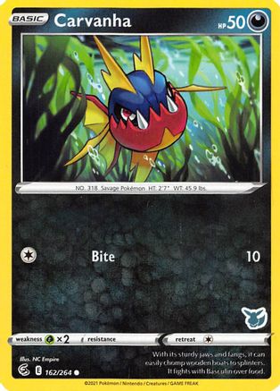 Carvanha (Eevee Stamped) 162/264  - Promo