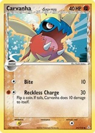 Carvanha (Delta Species) 061 - Reverse Holofoil - Common