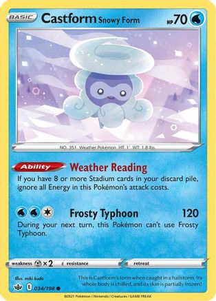 Castform Snowy Form 034 - Common