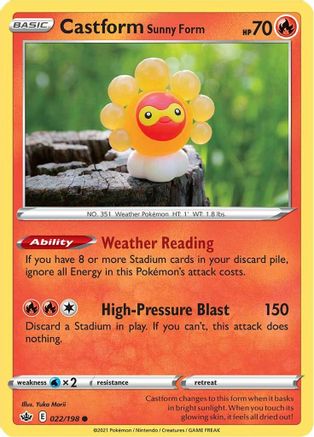 Castform Sunny Form 022 - Common
