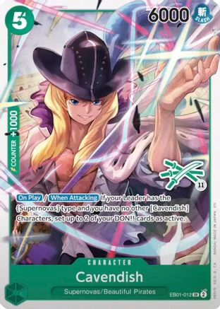 Cavendish (Zoro Deck) (EB01-012) - Super Rare