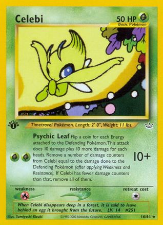 Celebi (16) (16) 016 - 1st Edition - Rare