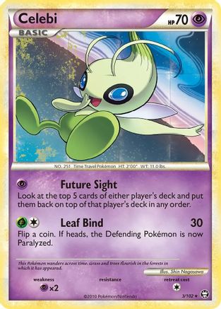Celebi - 3/102 (Non-Holo Movie Exclusive)/102 - Promo