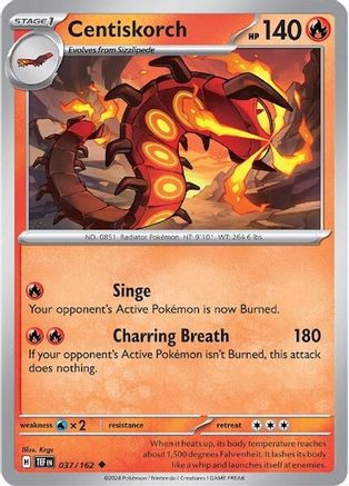 Centiskorch 037  - Uncommon