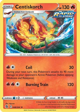 Centiskorch (48) (48) 048 - Rare