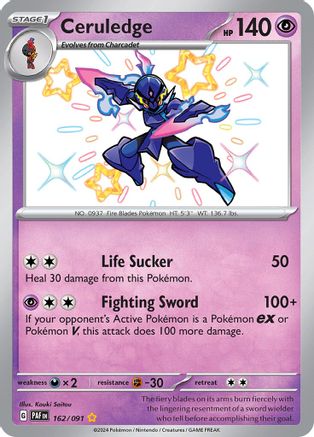 Ceruledge 162/091 - Holofoil - Shiny Rare