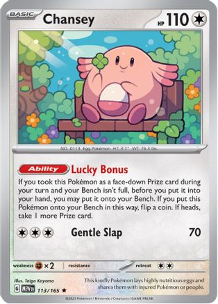 Chansey 113 - Holofoil - Rare