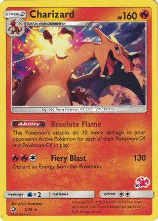 Charizard (#39 Charizard Stamped) 003/70 - Promo