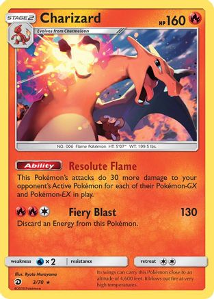 Charizard (Let's Play, Eevee!) 003/70 - Rare