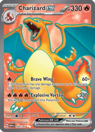 Charizard ex 183/165 - Holofoil - Ultra Rare