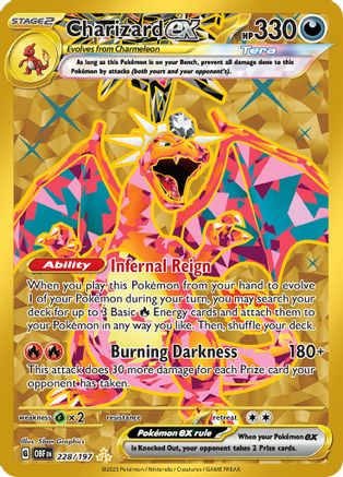Charizard ex 228/197 - Holofoil - Hyper Rare