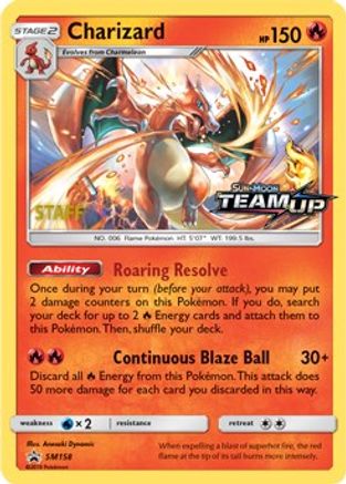 Charizard - SM158 [Staff]  - Holofoil - Promo