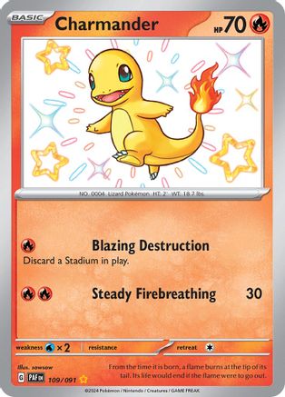 Charmander 109/091 - Holofoil - Shiny Rare