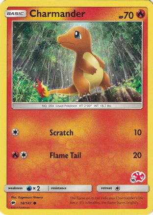 Charmander (#16 Charizard Stamped) 018/147 - Promo