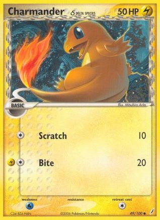 Charmander (Delta Species) 049 - Reverse Holofoil - Common