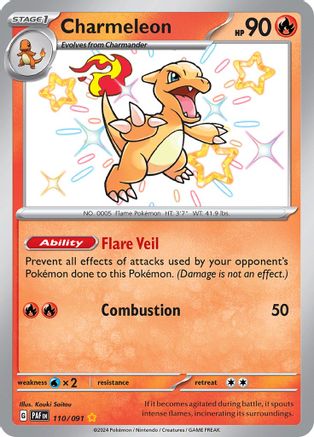 Charmeleon 110/091 - Holofoil - Shiny Rare