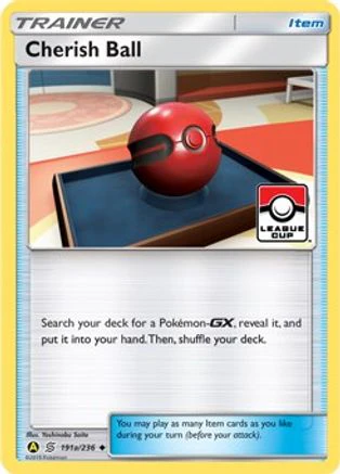 Cherish Ball (League Cup) 191a/236 - Reverse Holofoil - Promo