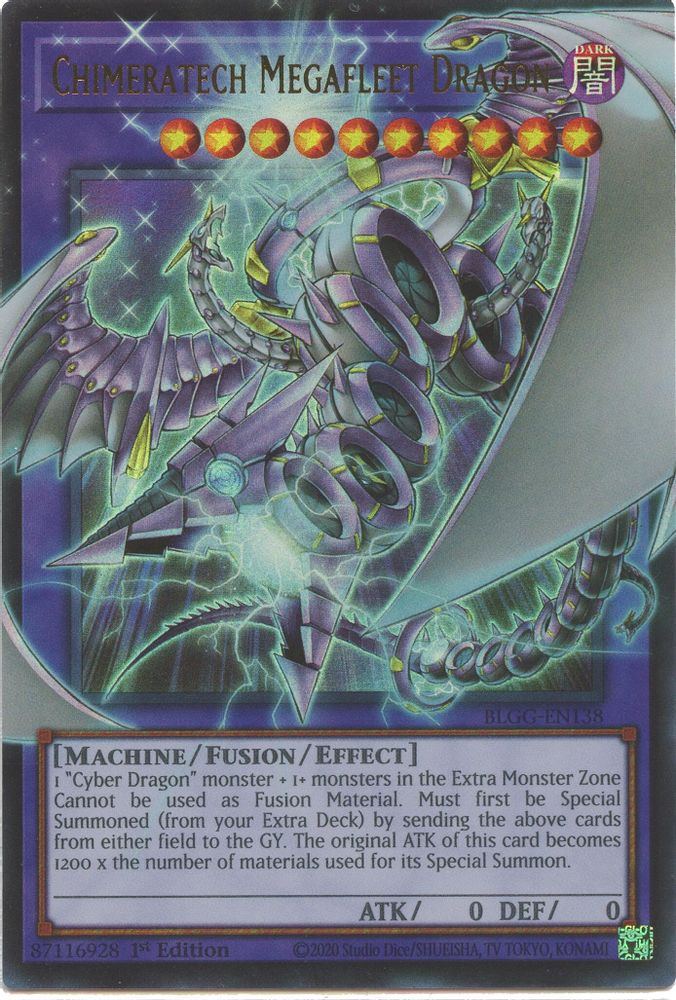 Chimeratech Megafleet Dragon (BLGG-EN138) - Ultra Rare
