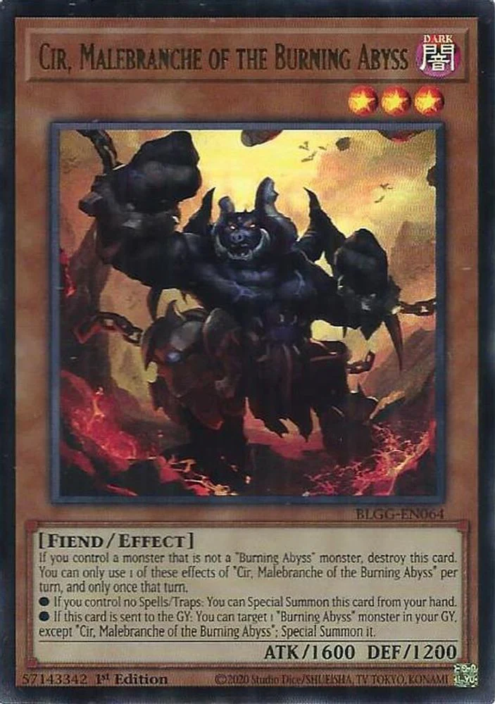 Cir, Malebranche of the Burning Abyss (BLGG-EN064) - Ultra Rare