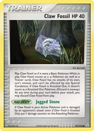 Claw Fossil - Reverse Holofoil - Common
