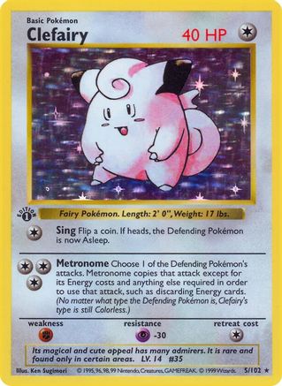 Clefairy - 1st Edition Holofoil - Holo Rare
