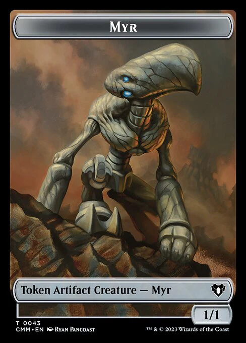 Clue // Myr Double-Sided Token [Commander Masters Tokens] - Image 2