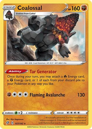 Coalossal 107 - Holofoil - Holo Rare