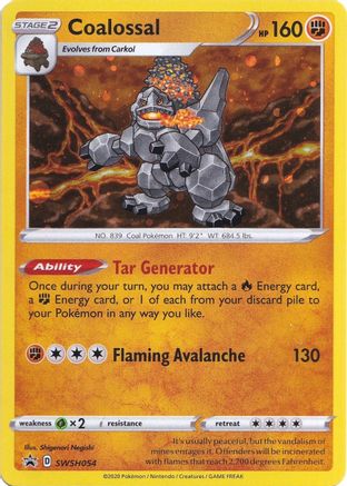 Coalossal - SWSH054/054 - Holofoil - Promo