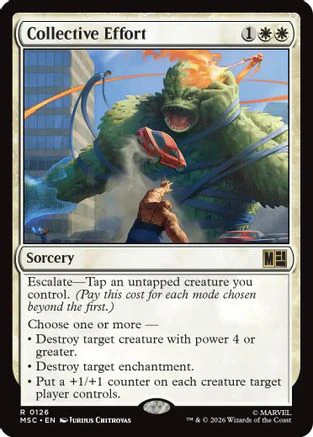 Collective Effort (MSC-126) - Commander: Marvel Super Heroes