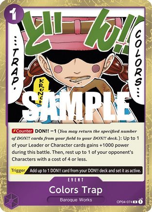 Colors Trap (OP04-074) - Rare