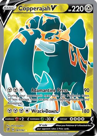 Copperajah V (Full Art) 187/192 - Holofoil - Ultra Rare