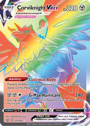 Corviknight VMAX (Secret) 171/163 - Holofoil - Secret Rare