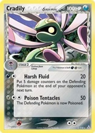 Cradily (Delta Species) - Reverse Holofoil - Holo Rare