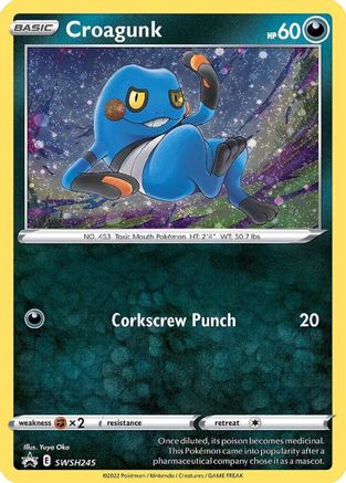 Croagunk (Cosmos Holo) SWSH245 - Holofoil - Promo