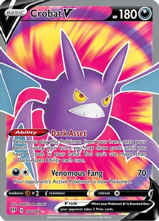 Crobat V (Full Art) 182 - Holofoil - Ultra Rare