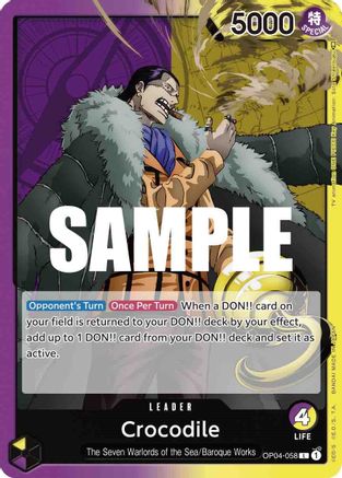 Crocodile (058) (OP04-058) - Leader