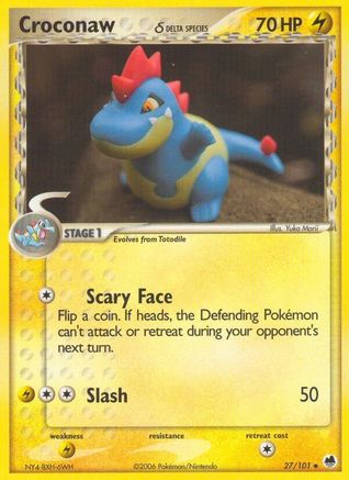 Croconaw (Delta Species) 027 - Reverse Holofoil - Uncommon