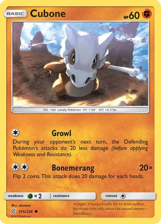 Cubone 105 - Common