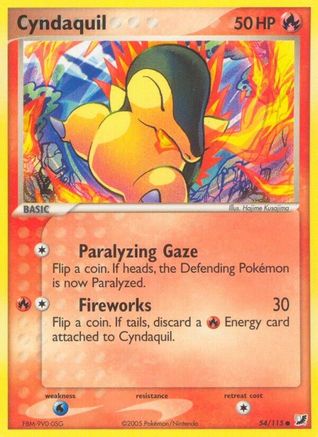 Cyndaquil 054 - Reverse Holofoil - Common