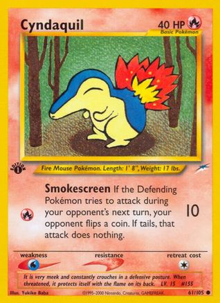 Cyndaquil 061 - 1st Edition - Common