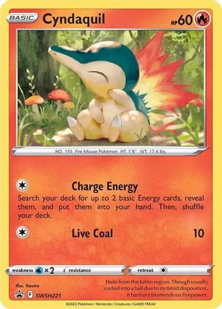 Cyndaquil (Cosmos Holo) SWSH221 - Holofoil - Promo
