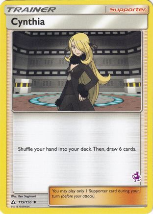 Cynthia (Mewtwo Stamped) 119/156  - Promo