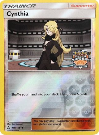 Cynthia - 119/156 (Regional Championships)/156 - Reverse Holofoil - Promo