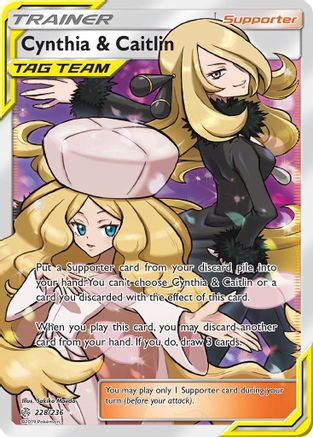 Cynthia & Caitlin (Full Art) - Holofoil - Ultra Rare