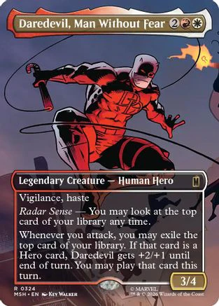 Daredevil, Man Without Fear (Borderless) (0324) (MSH-324) - Marvel Super Heroes