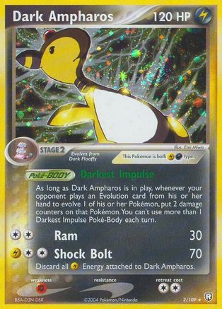 Dark Ampharos - Reverse Holofoil - Holo Rare